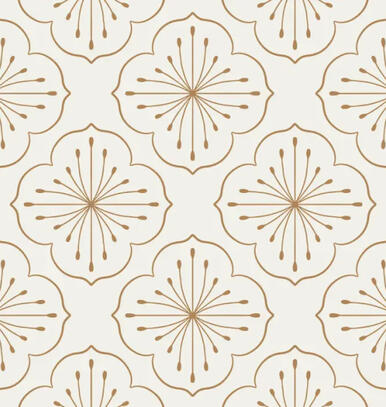 Pictured - Floral Medallion Wallpaper