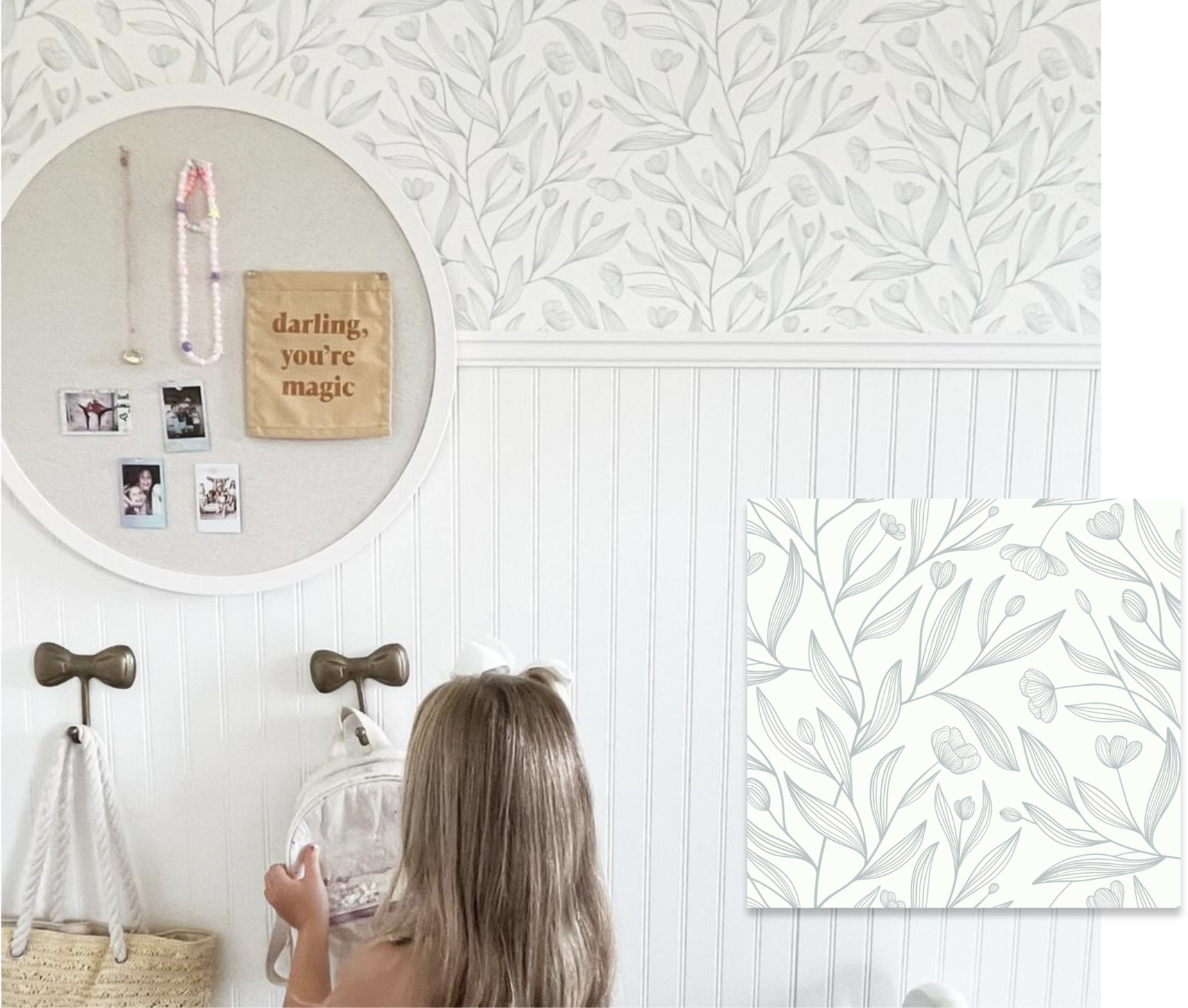 Pictured - Dainty Flower Garden in air and ceramic